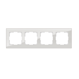 Рамка Werkel Favorit 4 поста WL01-Frame-04 Дымчатый, стекло