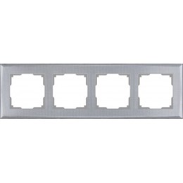 Рамка Werkel Shine 4 пост WL10-Frame-04 серебряный