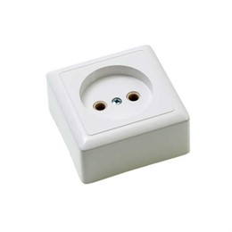 Розетка накладная одноместная Wessen РА10-131/RA10-131-B ХИТ Schneider Electric белая