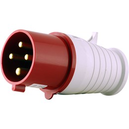 Вилка силовая HT-024, 32А, 3P E