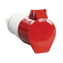 Розетка силовая переносная IP44 32А 3P PE N 380В TDM ELECTRIC