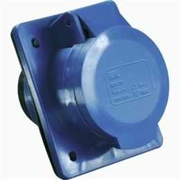 Розетка силовая стационарная для скрытой установки IP44 32А 2P PE 220В TDM ELECTRIC