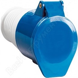 Розетка силовая переносная IP54 63А 2P PE 220В TDM ELECTRIC
