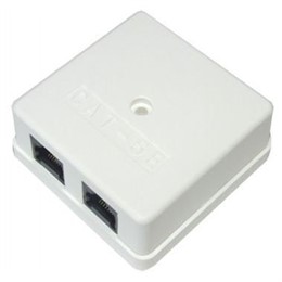 Комбинированная розетка накладная тел. комп. RJ-11 RJ-45 REXANT