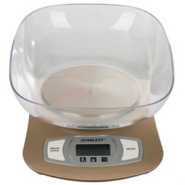 Весы Scarlett кухонные, электронные, макс. вес 5 кг, объем чаши 1.5л SC - KS57B01