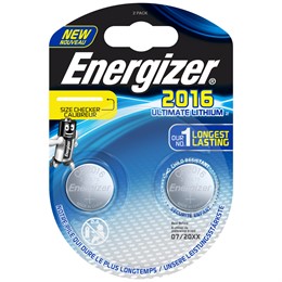 Батарейка Energizer CR2016 Ultimate lithium (2шт в уп.)