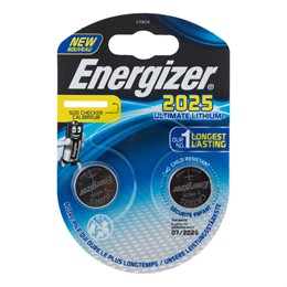 Батарейка Energizer CR2025 Ultimate lithium (2шт в уп.)