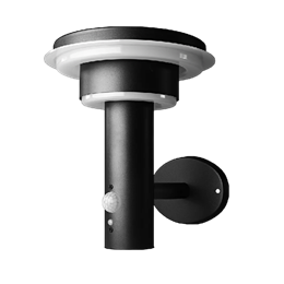 ENDURA LED STYLE SOLAR+SENSOR WALL 2CIRCLE/6W/3000K/400Lm/Black IP44 - сад-парк. светильник LEDV