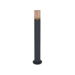 ENDURA CLASSIC E27 PIPE AMBER 800mm GREY IP44 - садово-парк. светильник LEDV