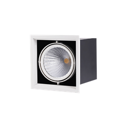 FL-LED Grille-111-1 30W 3000K 185*185*150мм 30Вт 2400Лм (светильник карданный светодиодный белый)