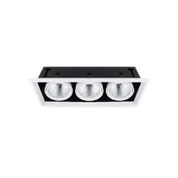 FL-LED Grille-111-3 90W 4000K 500*185*150мм 90Вт 7200Лм (светильник карданный светодиодный белый)