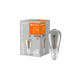 WiFi FIL Edison(ST64) Dimm 44 6 W/825 E27 540Lm 15000h d64*143 темнодымчат - лампа LEDVANCE