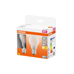 LEDSCLA60 7W/827 230VGLFR E27 Экопак1X2лампы OSRAM - филамент лампа