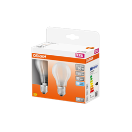 LEDSCLA60 7W/840 230VGL FR E27 Экопак1X2лампы OSRAM - филамент лампа