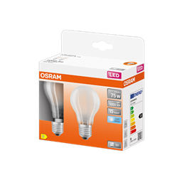 LEDSCLA75 7,5W/840 230VGL FR E27 Экопак1X2лампы OSRAM - филамент лампа