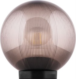 Светильник садово-парковый Feron НТУ 02-60-205 шар ПМАА E27 230V, призма дымчатый