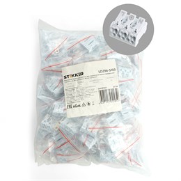 Клемма монтажная с/з STEKKER, LD294-5103, для подключения фазных проводников 3 полюса, 3 контактные группы (3 ввода, 3 вывода на полюс)