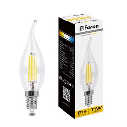 Лампа светодиодная Feron LB-714 Свеча на ветру E14 11W 230V 2700K