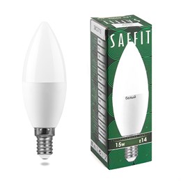 Лампа светодиодная SAFFIT SBC3715 Свеча E14 15W 230V 4000K