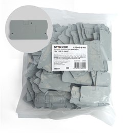 LD560-1-40 Торцевая заглушка для ЗНИ LD552 4 мм?  (JXB ST 4), серый STEKKER