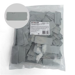 LD561-1-40 Торцевая заглушка для ЗНИ LD553 4 мм?  (JXB ST 4), серый STEKKER