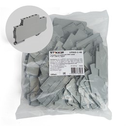 LD563-1-40 Торцевая заглушка для ЗНИ LD555 4 мм?  (JXB ST 4), серый STEKKER