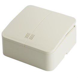 Выключатель открытой установки 2-клавишный с индикатором, STEKKER, 250В, 10А, IP20, серия София, слоновая кость, MSW10-21-04