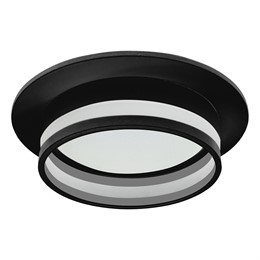 Светильник встраиваемый Feron DL502 LUNA  потолочный GX53 черный круг