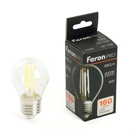 Лампа светодиодная Feron.PRO LB-1706 Шарик E27 6W 175-265V 4000K