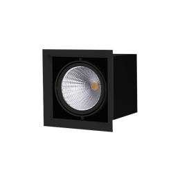FL-LED Grille-111-1 30W 3000K 185*185*150мм 30Вт 2400Лм (светильник карданный светодиодный черный)