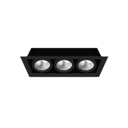 FL-LED Grille-111-3 90W 4000K 500*185*150мм 90Вт 7200Лм (светильник карданный светодиодный черный)