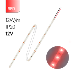 FL-Strip 2835- S60-R 12.0W/m RED DC-12V IP20 10*5000mm