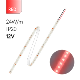 FL-Strip 2835-S120-R 24.0W/m RED DC-12V IP20 10*5000mm
