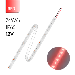 FL-Strip 2835-SW120-R 24.0W/m RED DC-12V IP65 10*5000mm