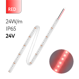 FL-Strip 2835-SW120-R 24.0W/m RED DC-24V IP65 10*5000mm