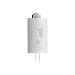 VS 8 мкФ ±10% 250V d30x55 -40C/+85C M8x10 (Пласт. корпус провода 250мм) - Конденсатор