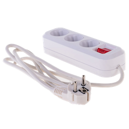 удлинитель 3х2м с заземл. 13А IP20 S-303 ПВС3х1 с выкл. - UNIVersal