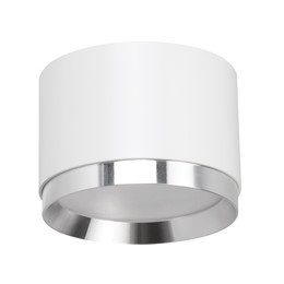 Светильник потолочный Feron Barrel DUET HL459  12W, 230V,GX53, белый + хром IP20