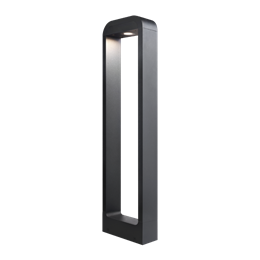 FL-LED GardenFrame-BL001-600 12W 3000К 150x56x600мм BK IP65 - LED столб. сад.парк. алюмин.