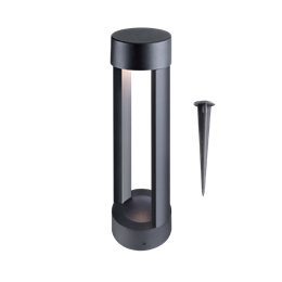 FL-LED GardenPipe-BL012-300 12W 3000К D90*300мм BK IP65 +колышек - LED столб. сад.парк. алюмин.