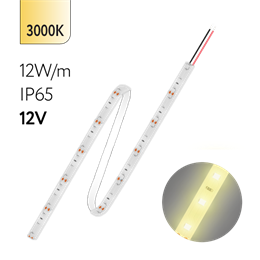 FL-Strip 2835 - SW60-WW 12.0W/m 3000K DC-12V IP65 10*5000mm 1250lm/m