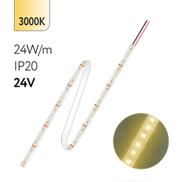 FL-Strip 2835-S120- WW 24.0W/m 3000K DC-24V IP20 10*5000mm 2500lm/m