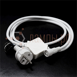 Блок питания для статичн. и мерц. гирлянд 220V 2A IP65 БЕЛЫЙ (для 1-10 штук) - RICH LED