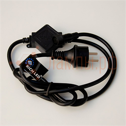 Блок питания для статичн. и мерц. гирлянд 220V 2A IP65 ЧЕРНЫЙ (для 1-10 штук) - RICH LED