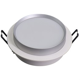 Светильник встраиваемый Feron DL507 потолочный GX53 белый + серебро круг