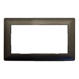 Рамка  2-местная (без перемычки),  пластик, STEKKER, PFR00-7012-06, серия Катрин, графит