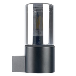 Светильник садово-парковый Feron DH1801, на стену вверх, E27 230V, черный