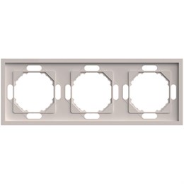 Рамка STEKKER, PFR00-5003-08 3-местная, серия Эмили, кашемир, soft touch