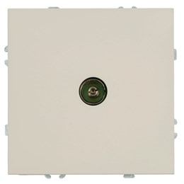 Розетка телевизионная 1-местная (механизм), STEKKER, 75 Ом, 5-862МГц, серия Эмили, RST00-5108-08, кашемир, soft touch