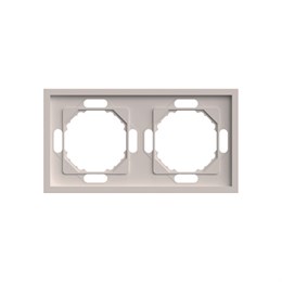 Рамка STEKKER, PFR00-5002-08 2-местная, серия Эмили, кашемир, soft touch